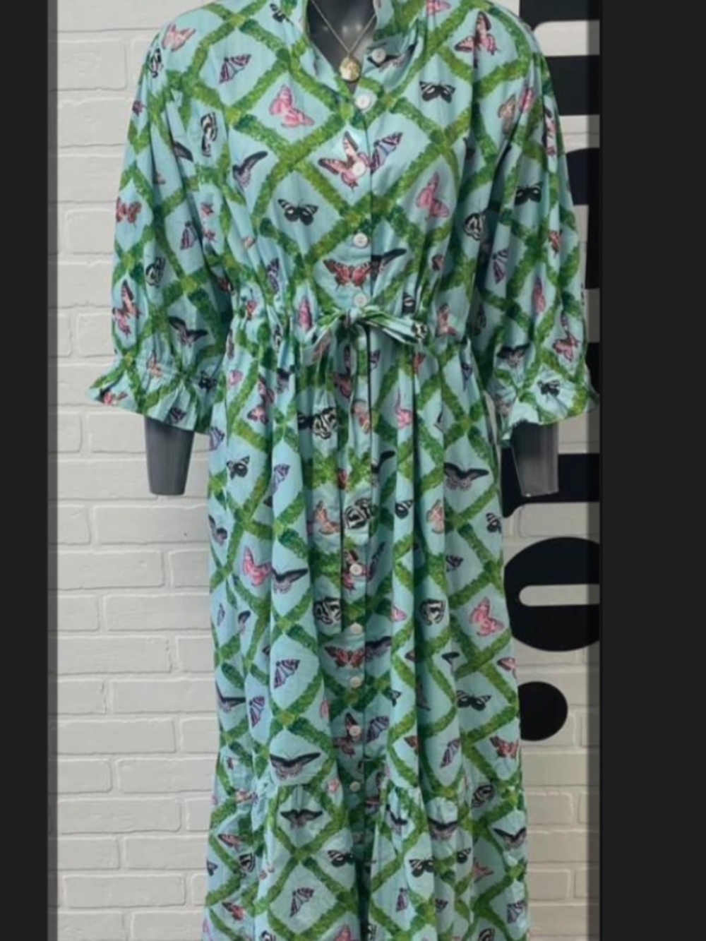 Holly Shae Boxwood Butterfly Catherine Dress NWT - Picture 3 of 5